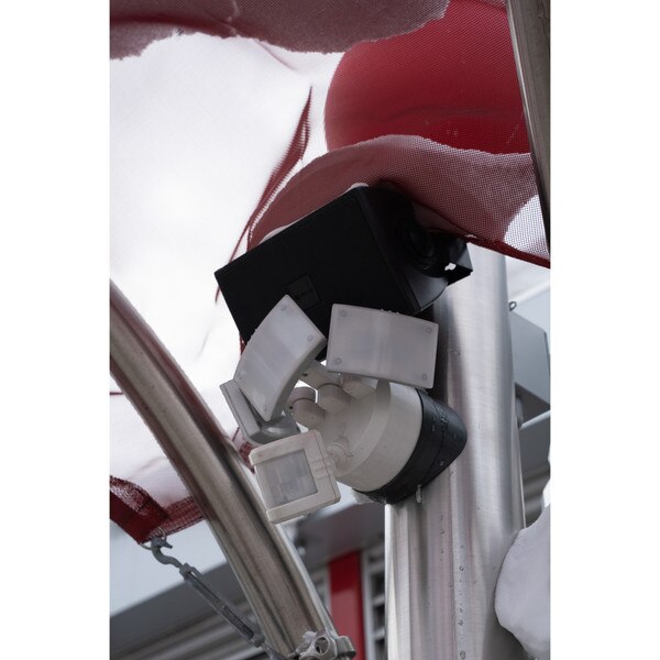 speaker on stanchion